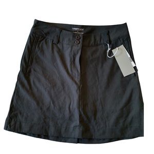 NWT black golf skort